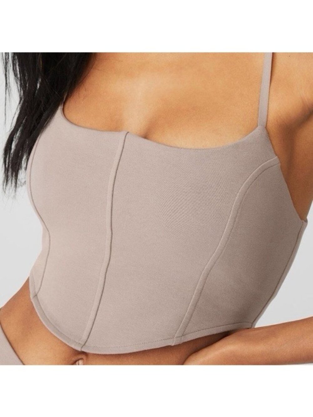 ALO Yoga Soft Sculpt Bra Tank Top Taupe Sz M